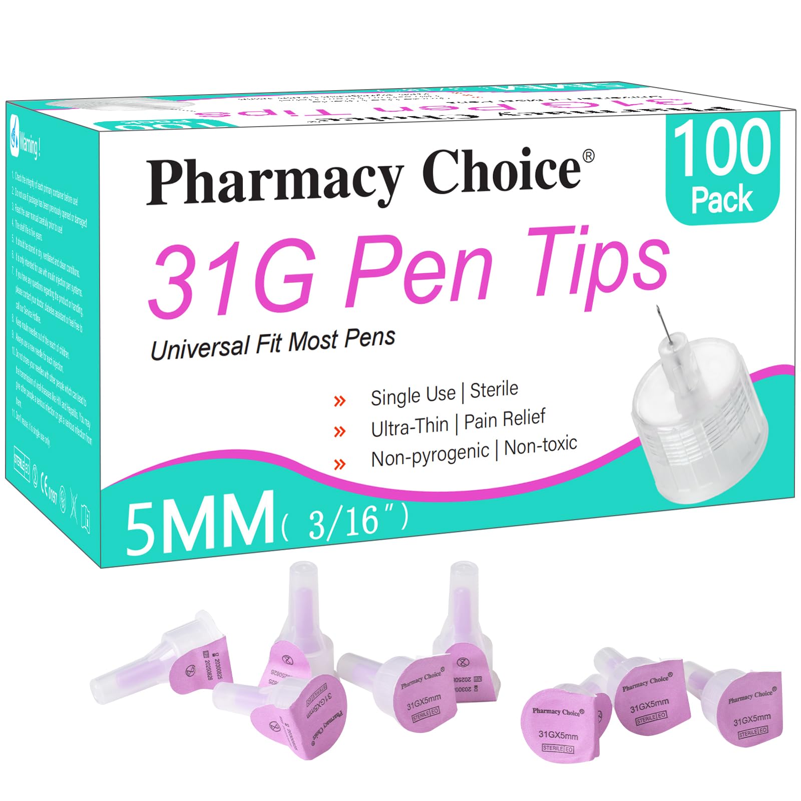 Pharmacy Choice envase frontal 100 unidades mostrando marca y cantidad