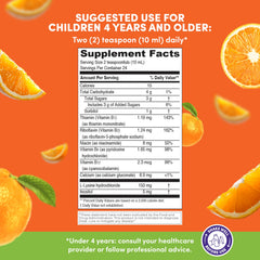 PHARMADEL GirafKids closeup de etiqueta con ingredientes y beneficios