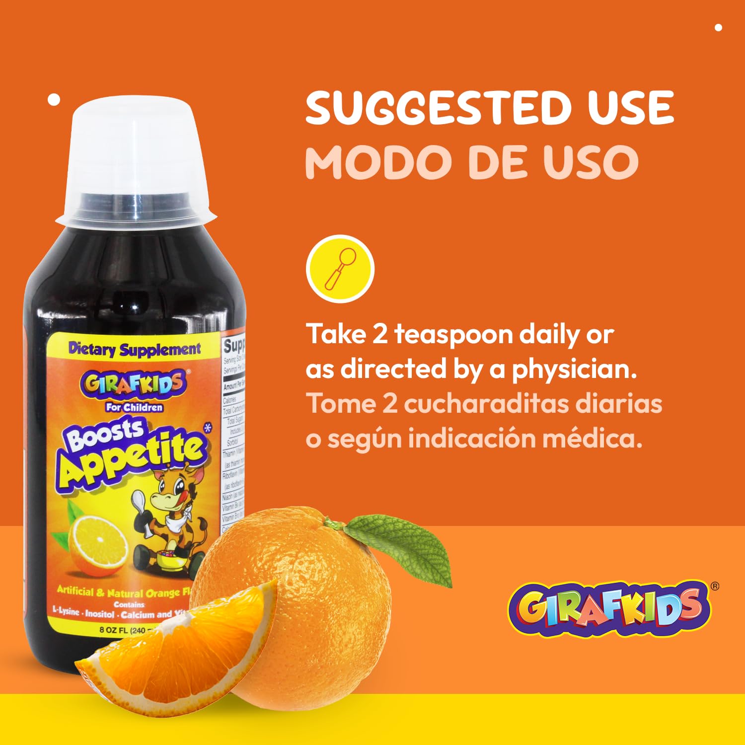 PHARMADEL GirafKids frasco en mesa de desayuno integrando en rutina