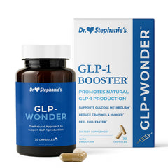 Pharmaganics envase frontal de GLP‑Wonder mostrando beneficio de control del apetito
