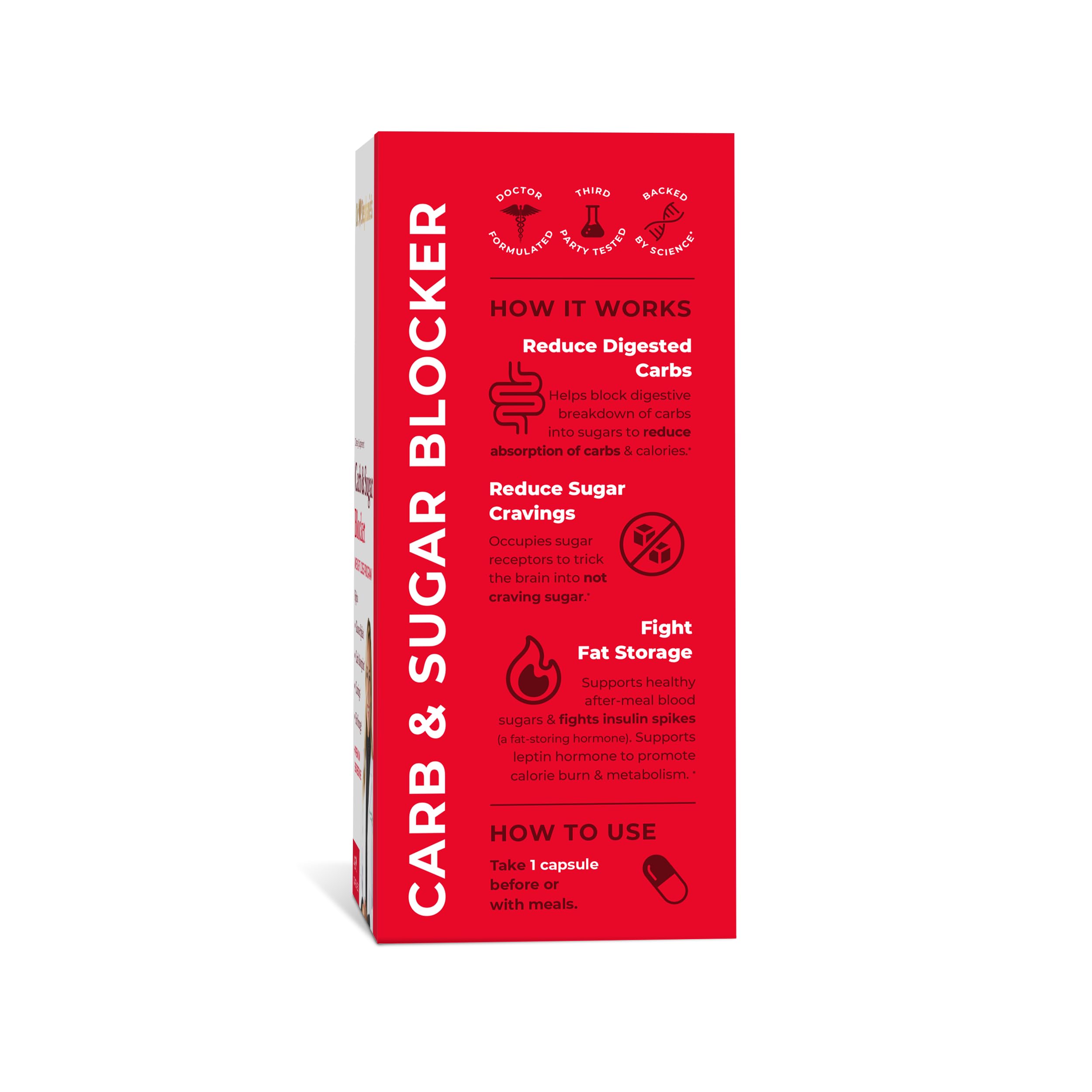 Pharmaganics cápsula junto a un plato para mostrar uso con las comidas