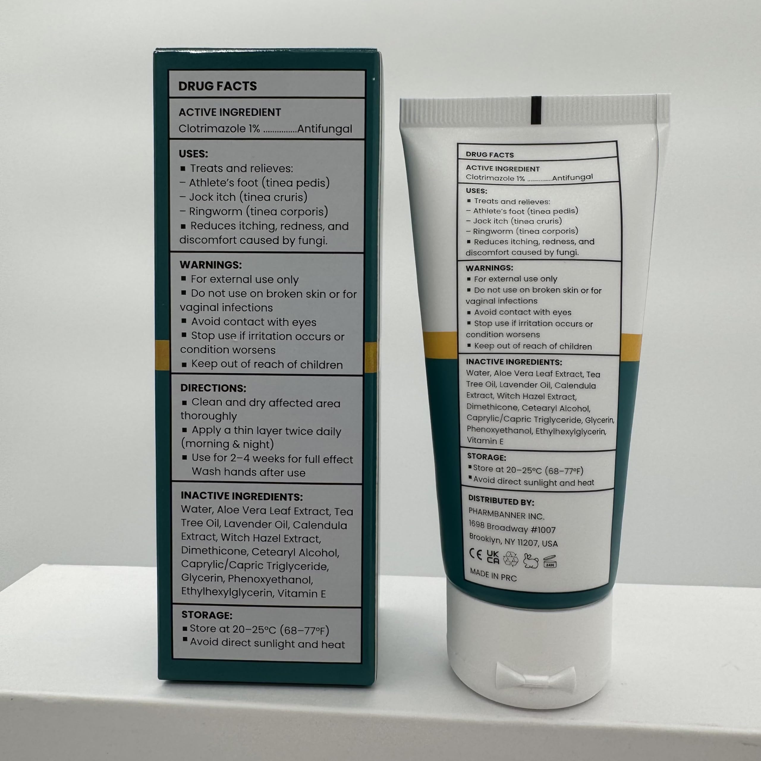 PHARMBANNER packaging con sello GMP confianza y fabricación segura