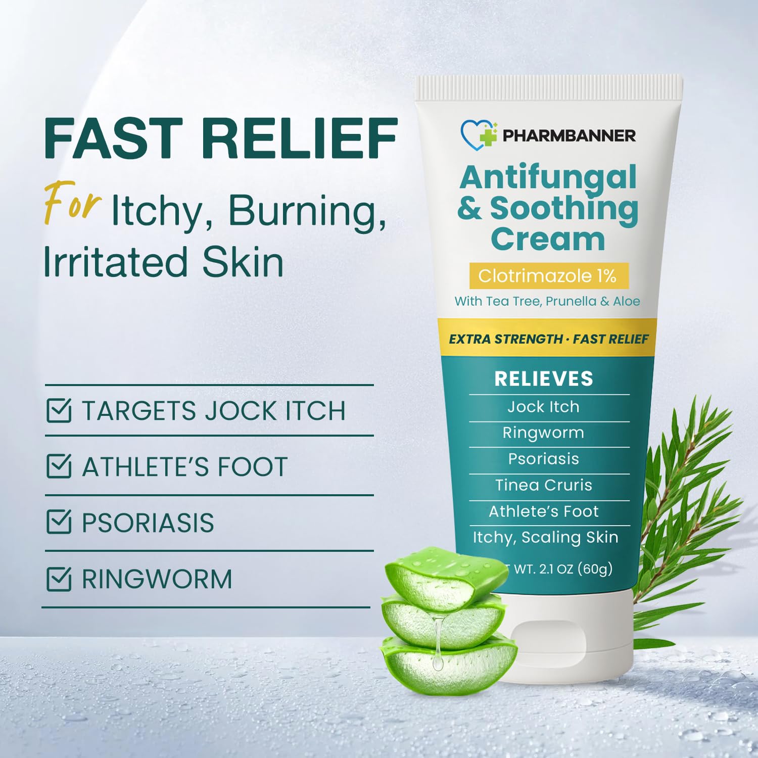 PHARMBANNER textura de la crema absorción rápida y sin residuo graso