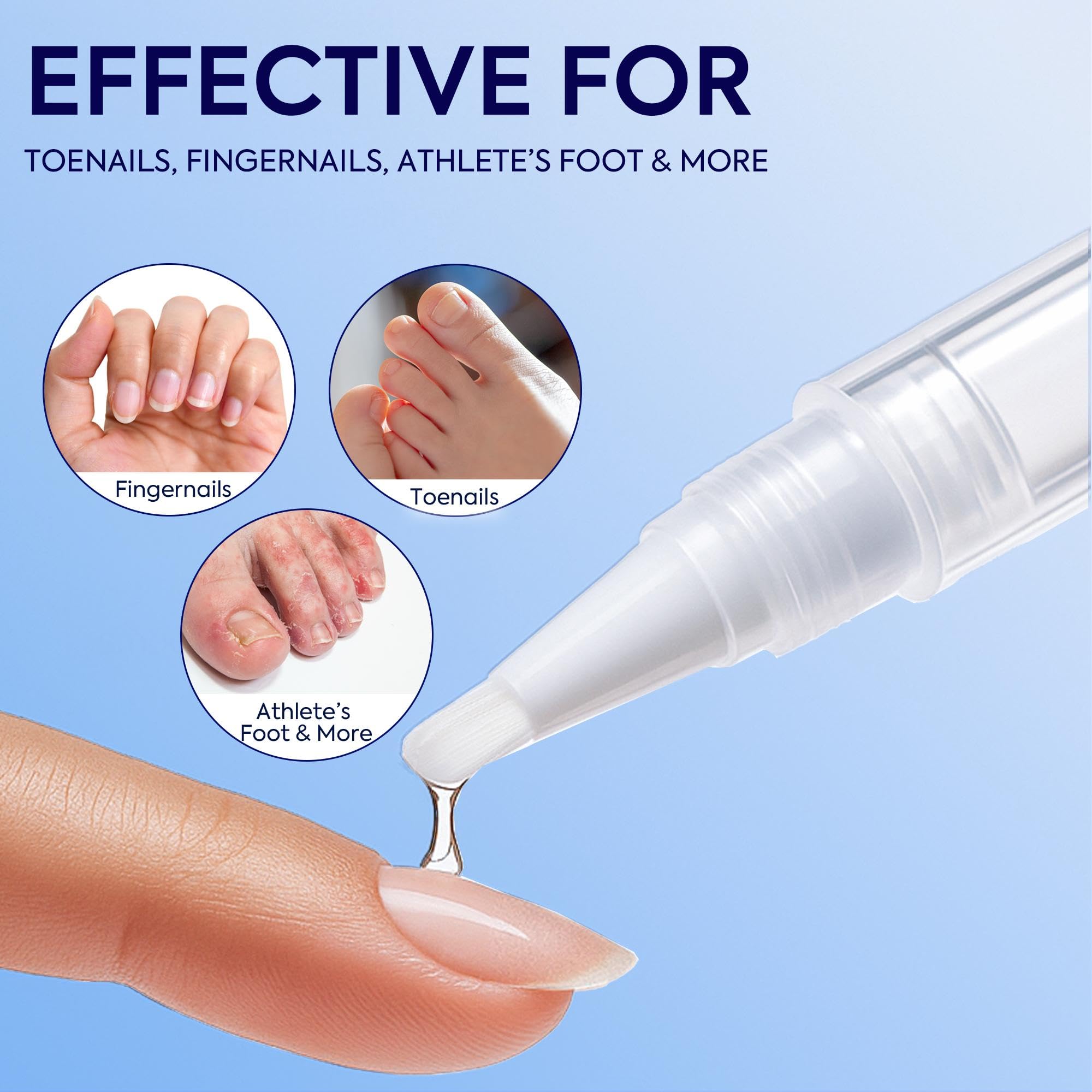 PHARMBANNER tratamiento en uñas de pies mostrando uso cómodo y controlado