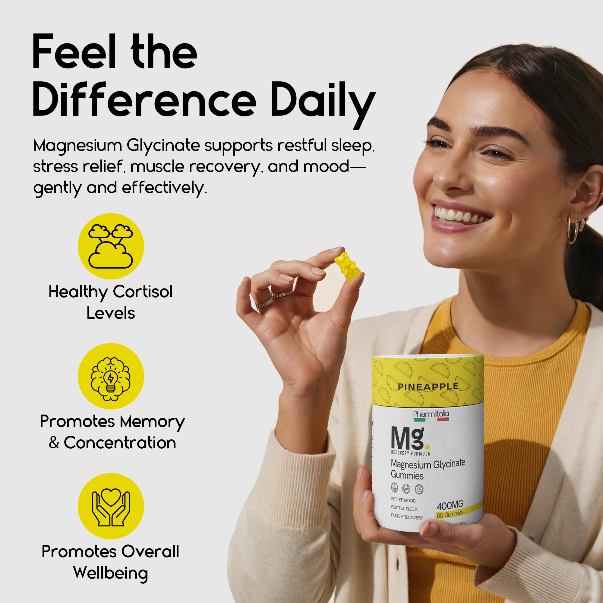 Pharmlitalia etiqueta con ingredientes y dosificación clara y segura