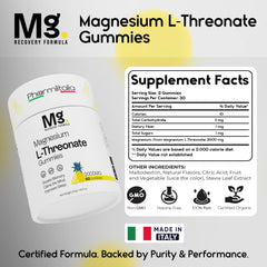 Pharmlitalia magnesium L-threonate gummies daily routine use