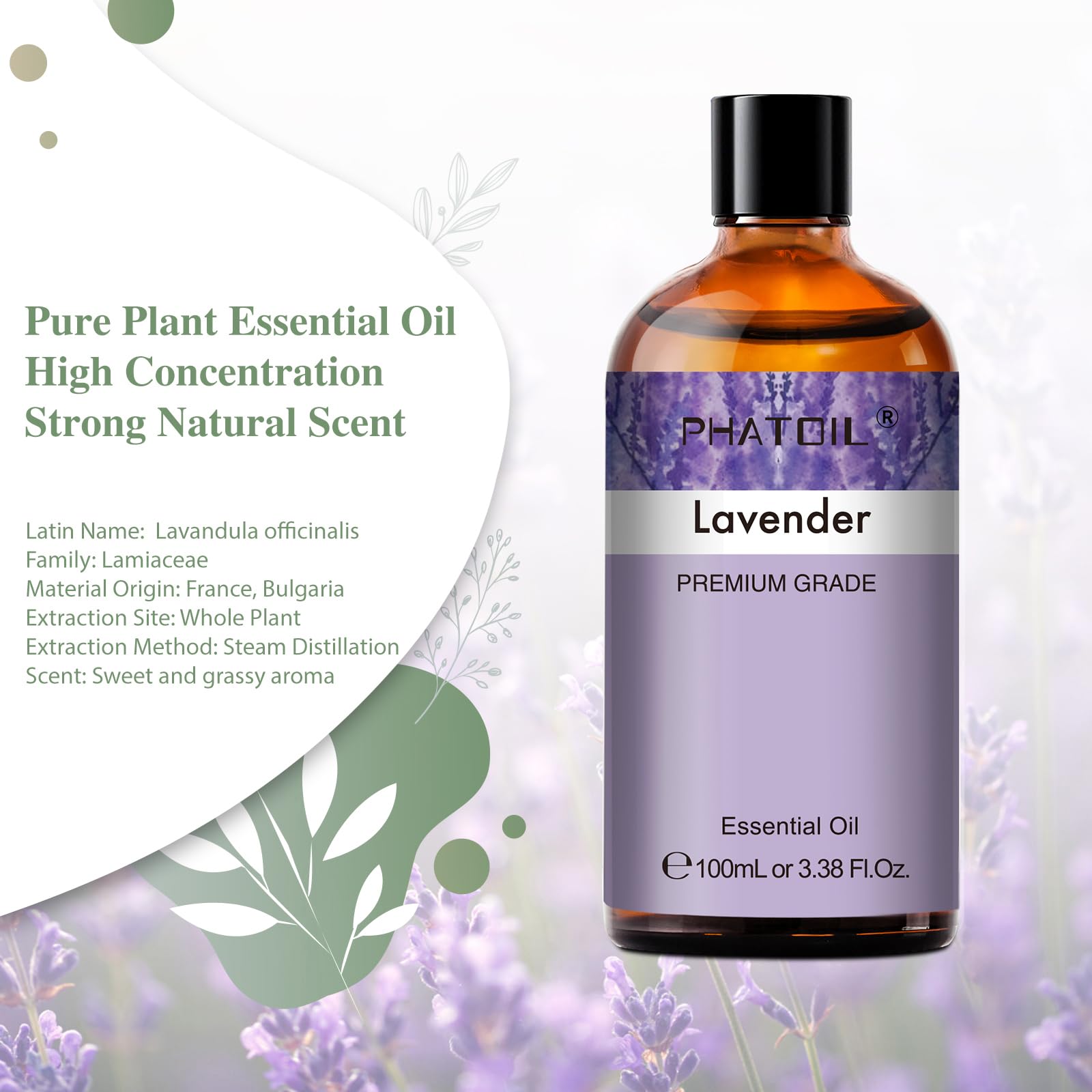 PHATOIL gota de aceite mostrando pureza y concentracion aromatica