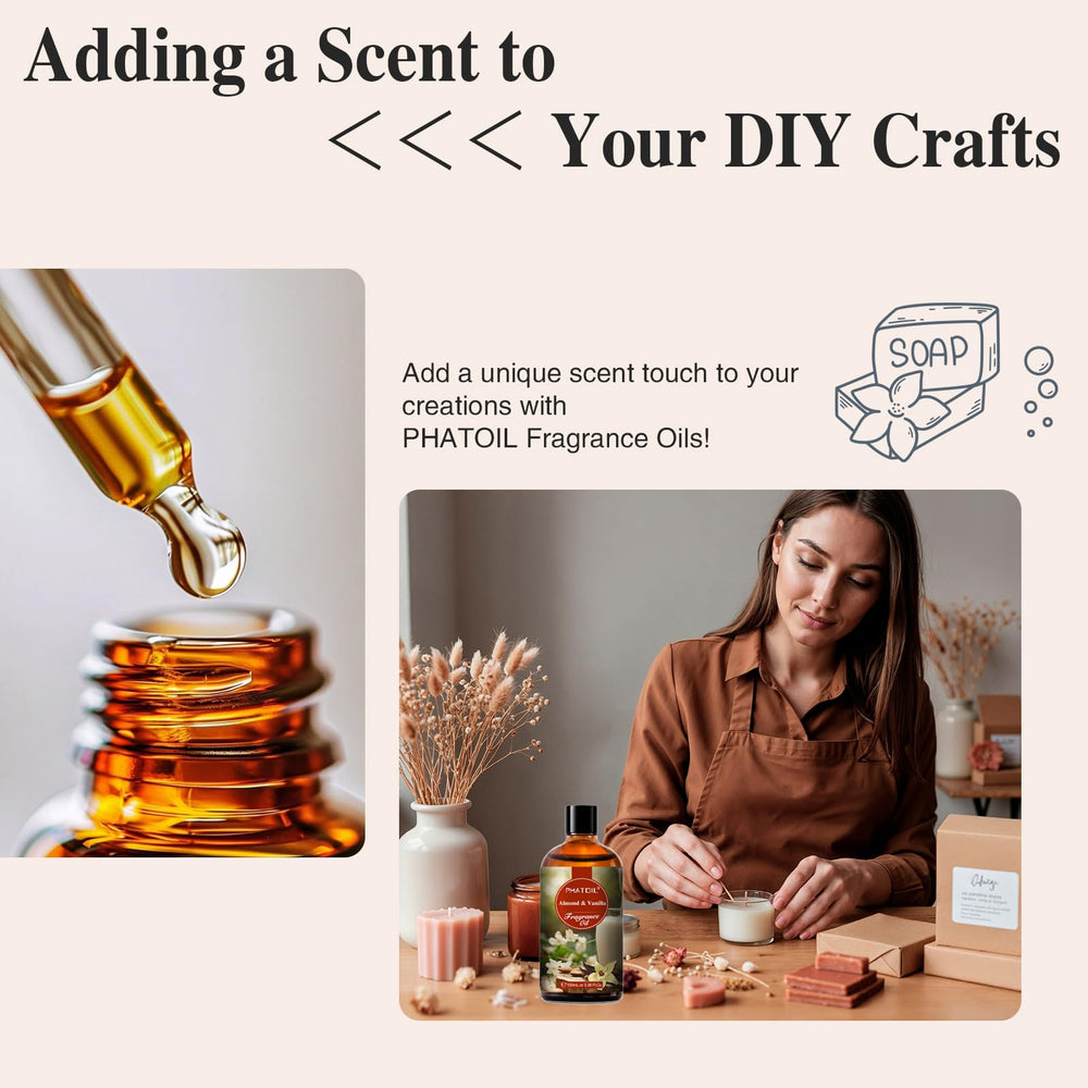 PHATOIL botella junto a un difusor en funcionamiento para crear ambiente relajante
