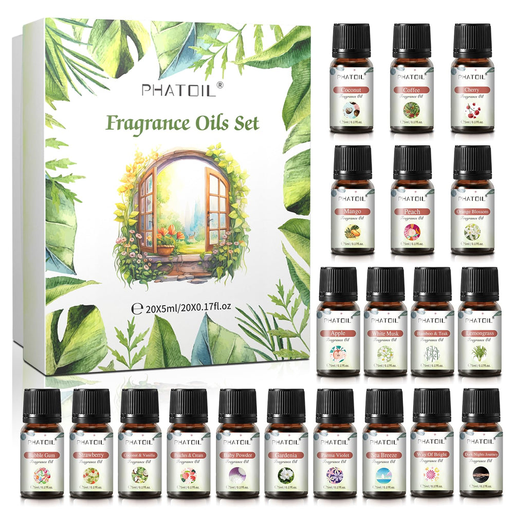 PHATOIL estuche con 20 aceites de 5 ml, presentación compacta y lista para regalo