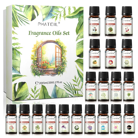 PHATOIL estuche con 20 aceites de 5 ml, presentación compacta y lista para regalo