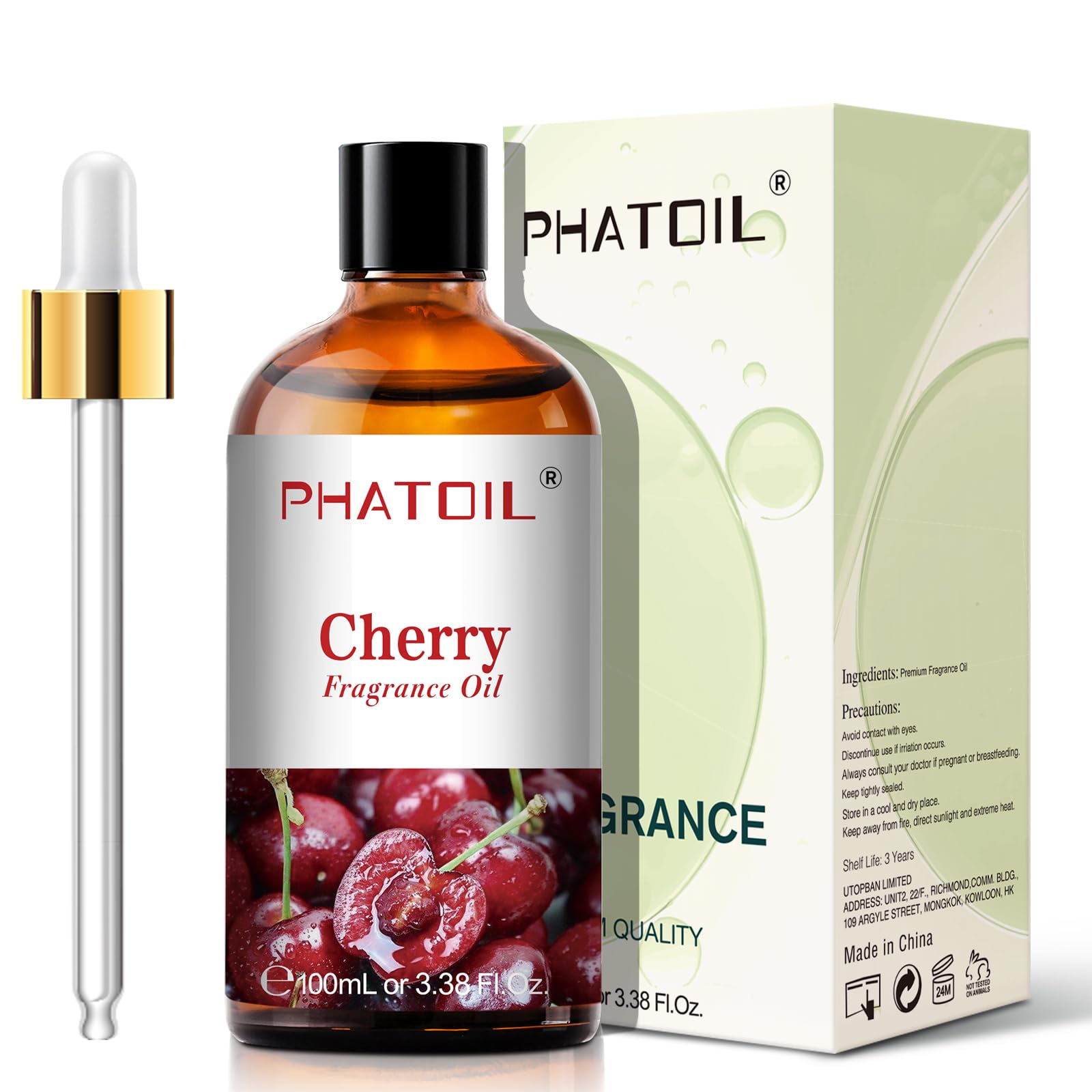 PHATOIL cuentagotas de vidrio en detalle para una aplicación precisa