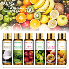 PHATOIL etiquetas de frascos con nombres de frutas y lectura clara para elección rápida