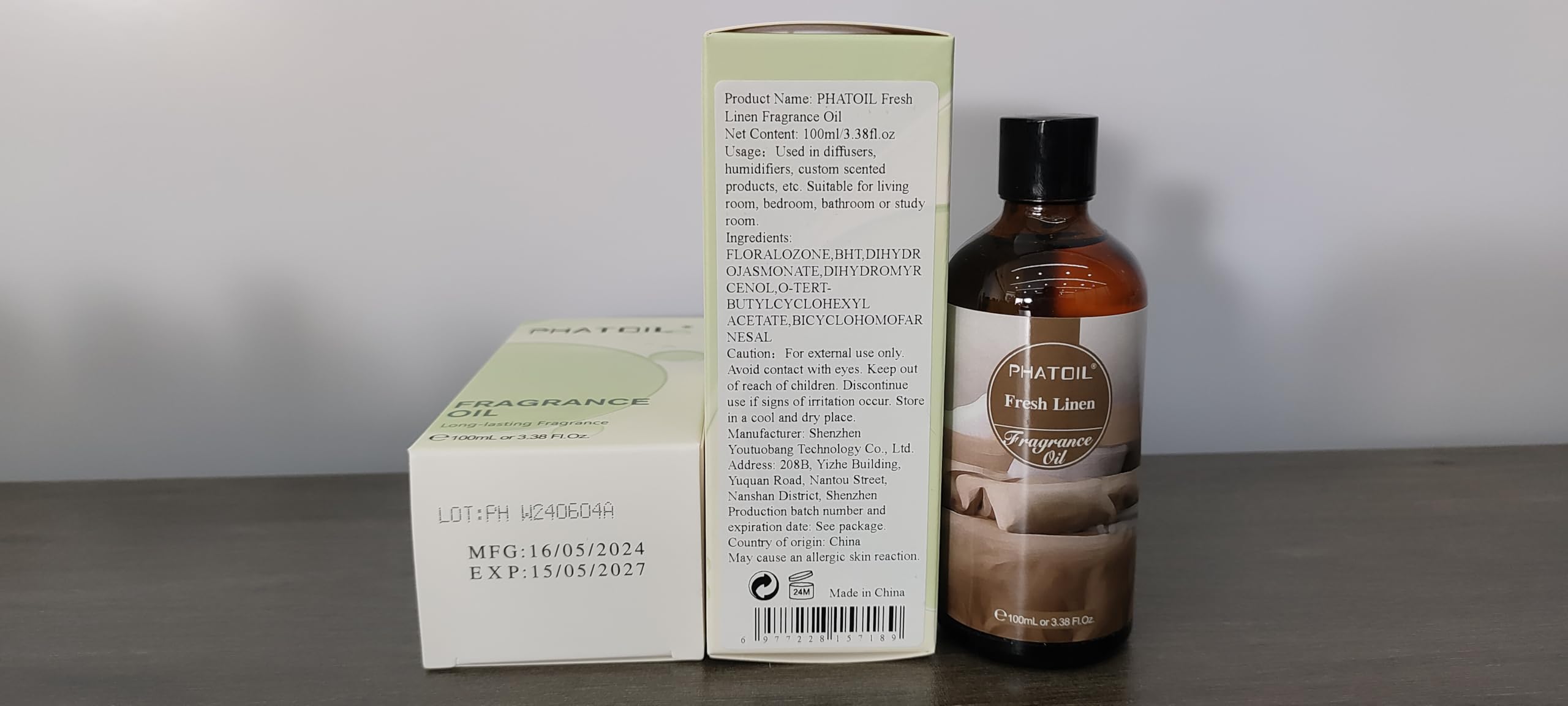 PHATOIL ambiente hogareño con producto, creando sensación fresca y acogedora
