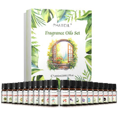PHATOIL etiquetas mostrando la variedad de fragancias, ayuda a elegir combinaciones