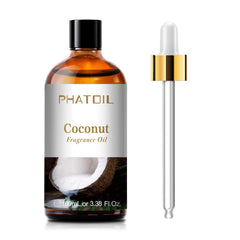 PHATOIL frasco frontal de coco mostrando el diseño y conservación