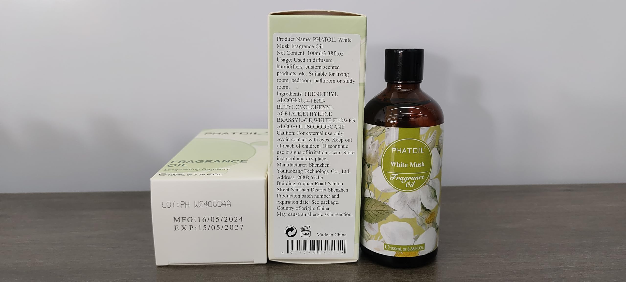 PHATOIL añadido a jabones artesanales para aroma floral y limpieza agradable