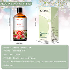 PHATOIL comparación de tamaño para visualizar los 3.38FL.OZ