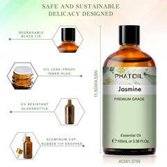 PHATOIL gota de aceite sobre superficie, muestra de textura y pureza aromática