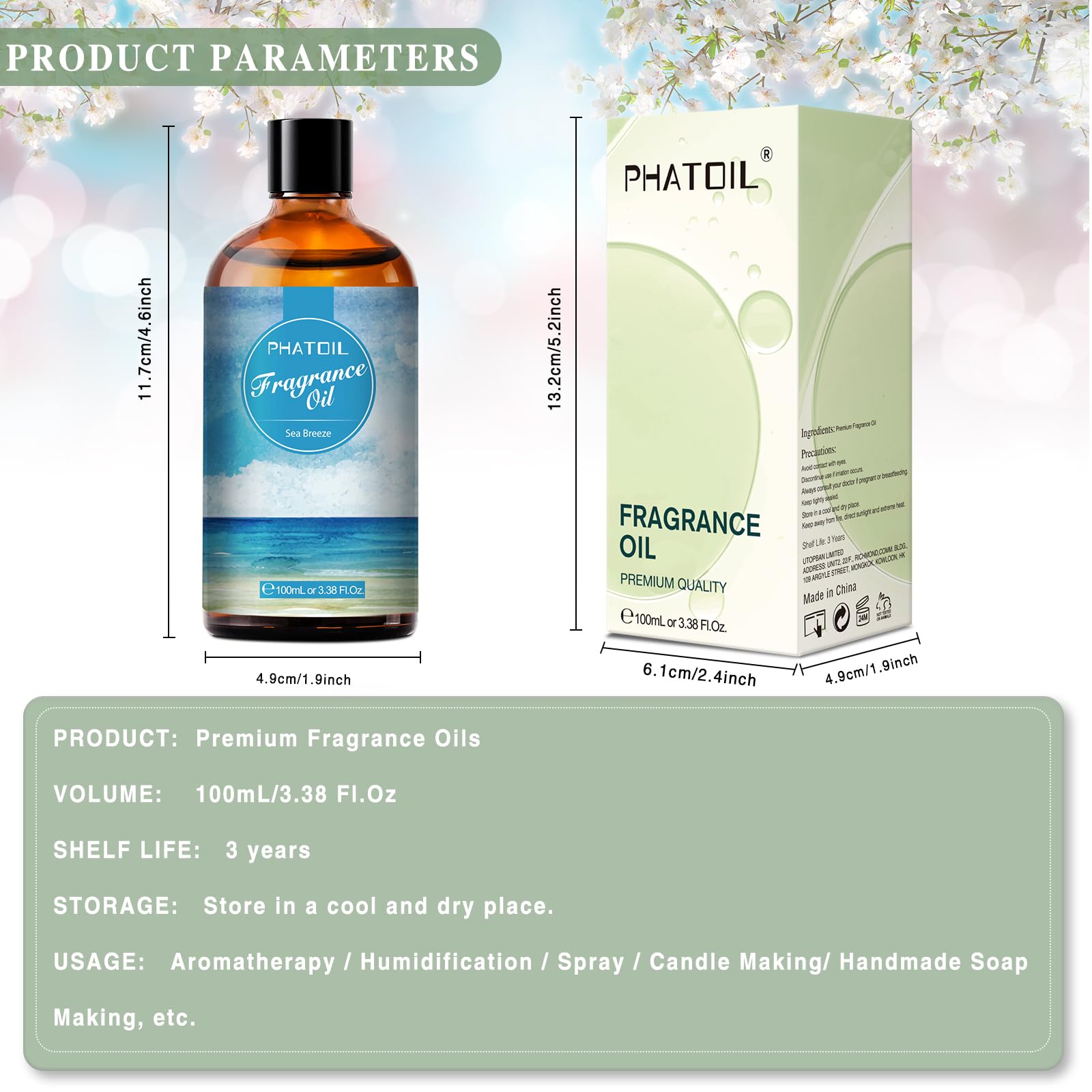 PHATOIL gota de aceite en mano para ver textura y facilidad de uso