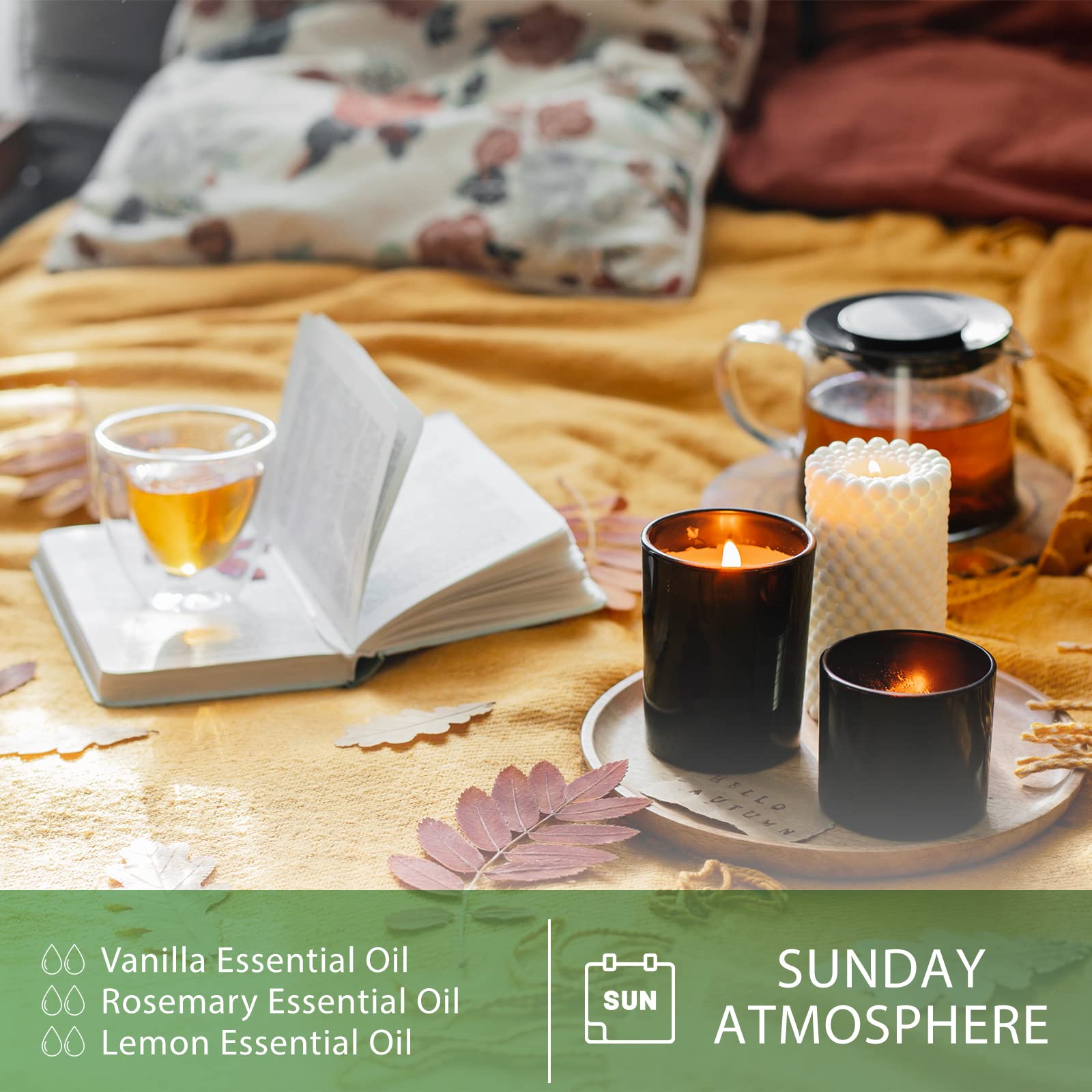PHATOIL aceite integrado en velas caseras para fragancia duradera