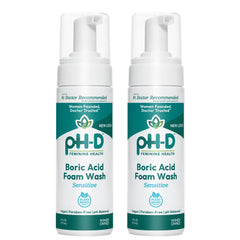 pH‑D frontal del pack de dos botellas mostrando diseño y beneficio de frescura
