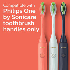 Philips Sonicare primer plano de filamentos cónicos para pulir dientes