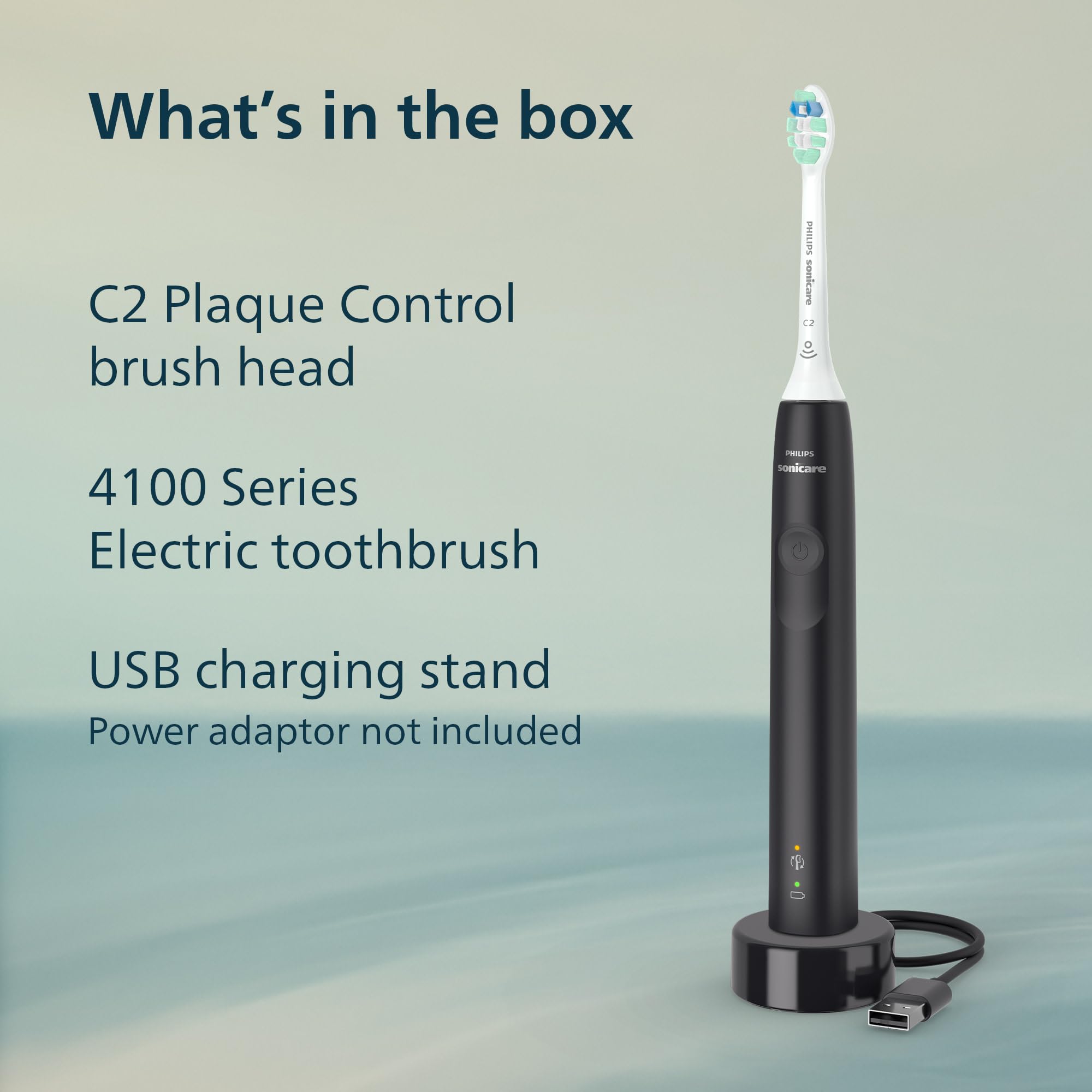 Philips Sonicare 4100 textura de cerdas C2 que pule y reduce manchas visibles