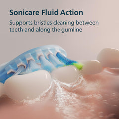 Philips Sonicare primer plano de las cerdas, textura que garantiza acción sónica profunda