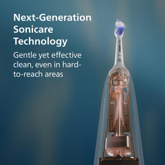 Philips Sonicare 5950 cabezal C3 Two-in-one en primer plano para mayor eliminación de placa