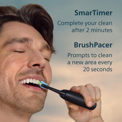 Philips Sonicare 5950 comparación de tamaño junto a objetos cotidianos para escala