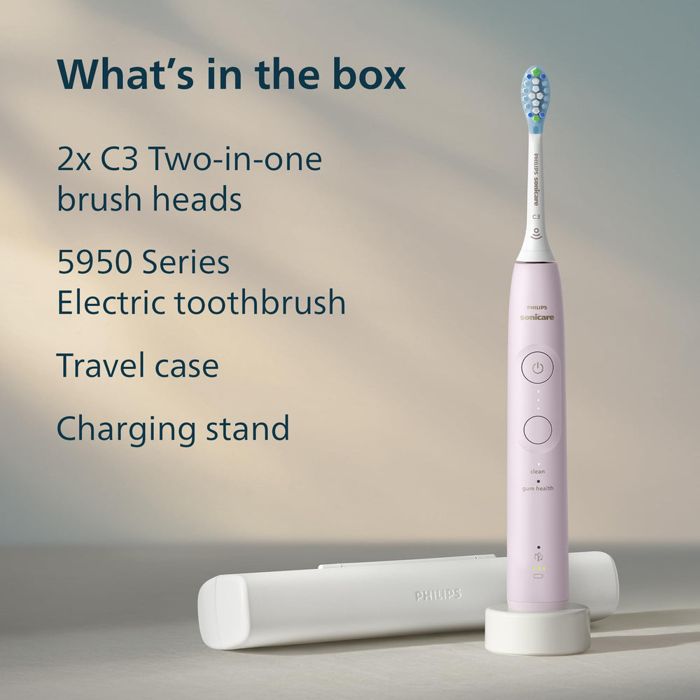 Philips Sonicare 5950 empaque y contenido del set listo para usar