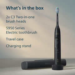 Philips Sonicare 5950 estética negra en baño, elegante y discreta en tu rutina