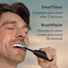 Philips Sonicare comparación de tamaño mostrando escala y portabilidad