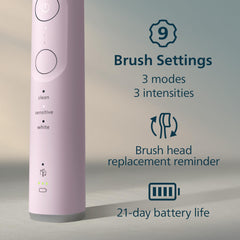 Philips Sonicare 6500 en uso en el baño guía de cepillado eficaz