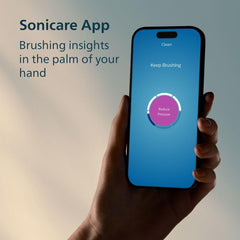 Philips Sonicare 6500 comparación de tamaño junto a objetos cotidianos para referencia