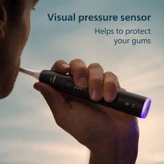 Philips Sonicare 6700 detalle del mango y sensor de presión para evitar cepillado excesivo