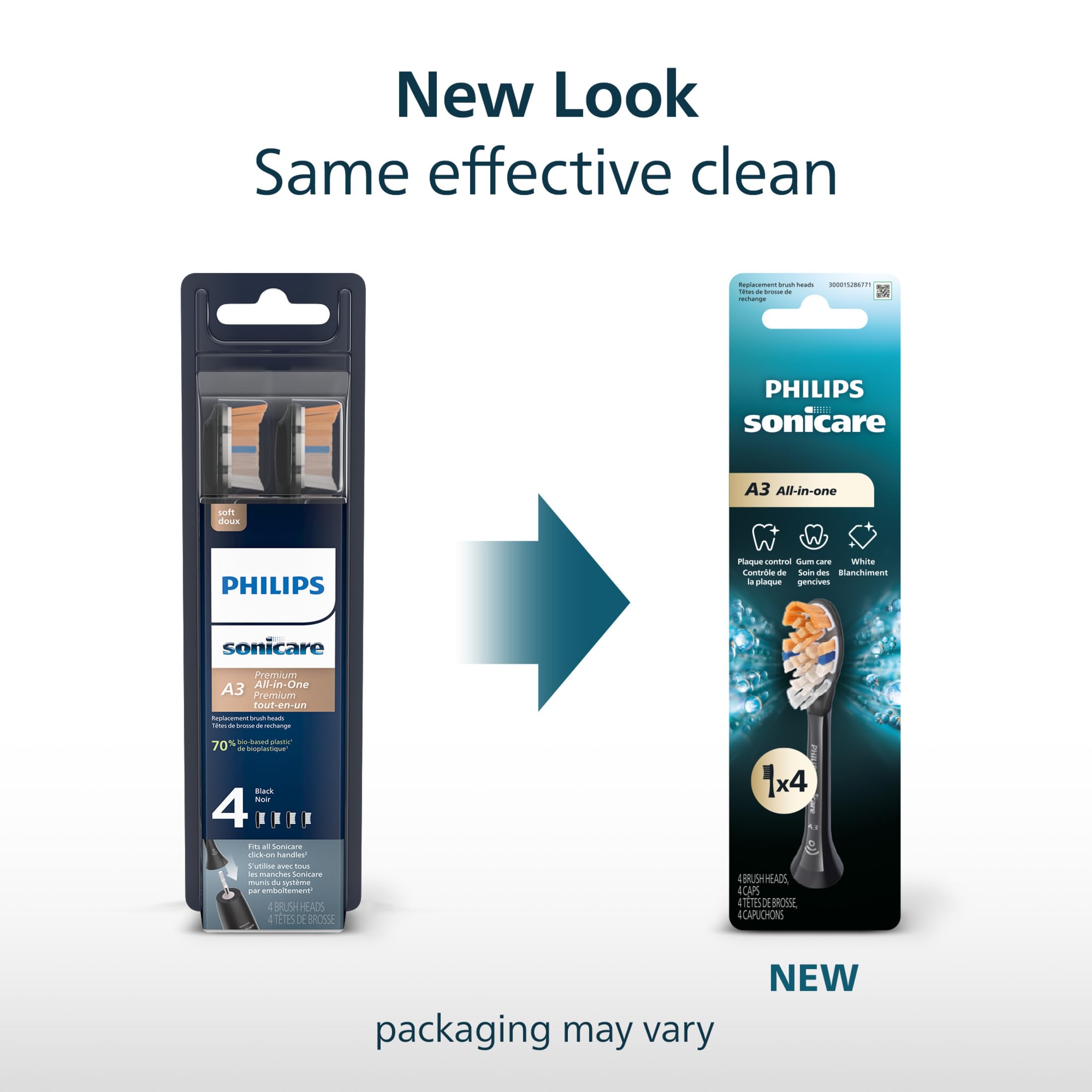 Philips Sonicare primer plano de las cerdas multiángulo mostrando limpieza efectiva
