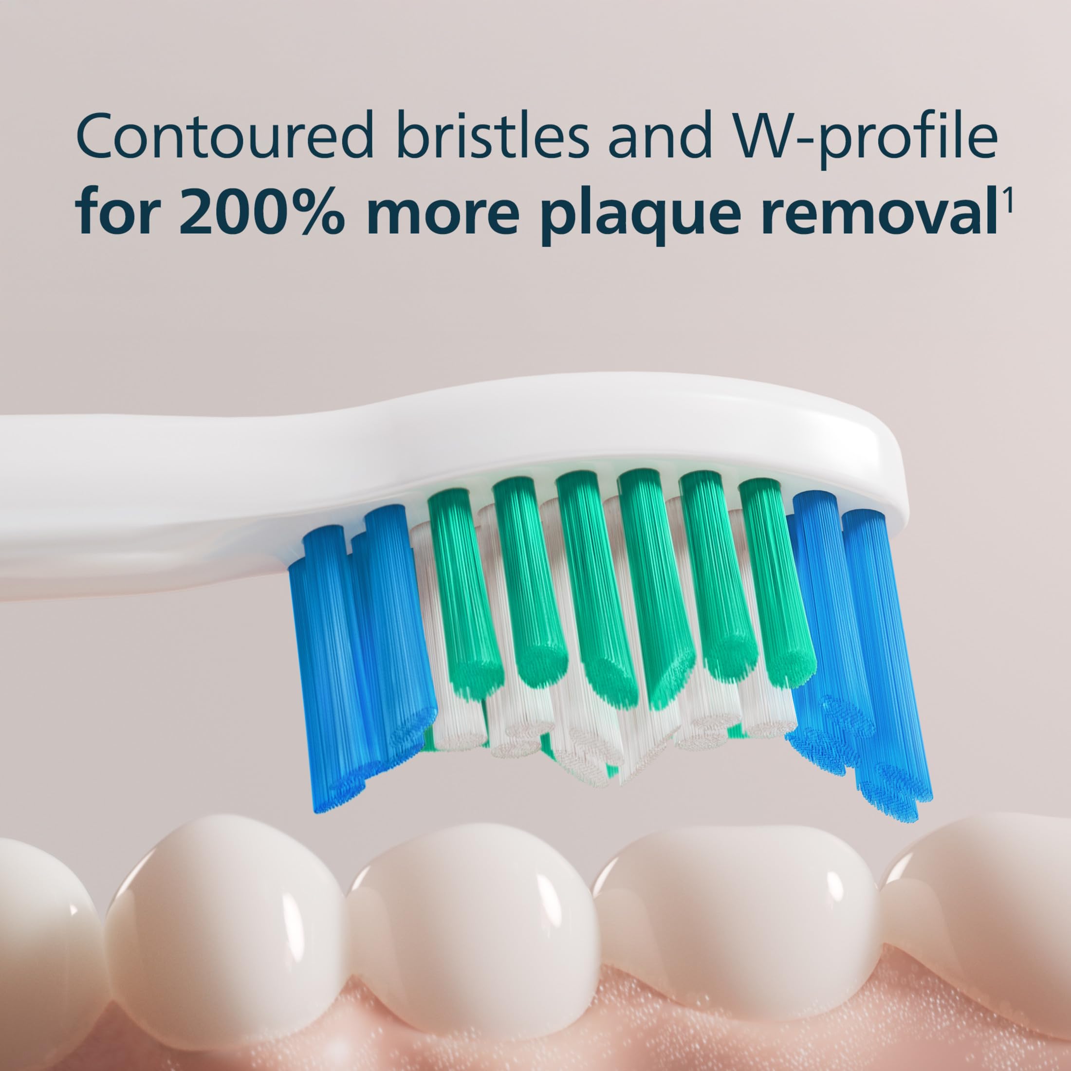 Philips Sonicare cabezal en uso en un cepillo eléctrico mejorando la higiene diaria