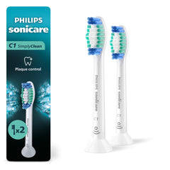 Philips Sonicare primer plano frontal mostrando diseño compacto y beneficio de limpieza