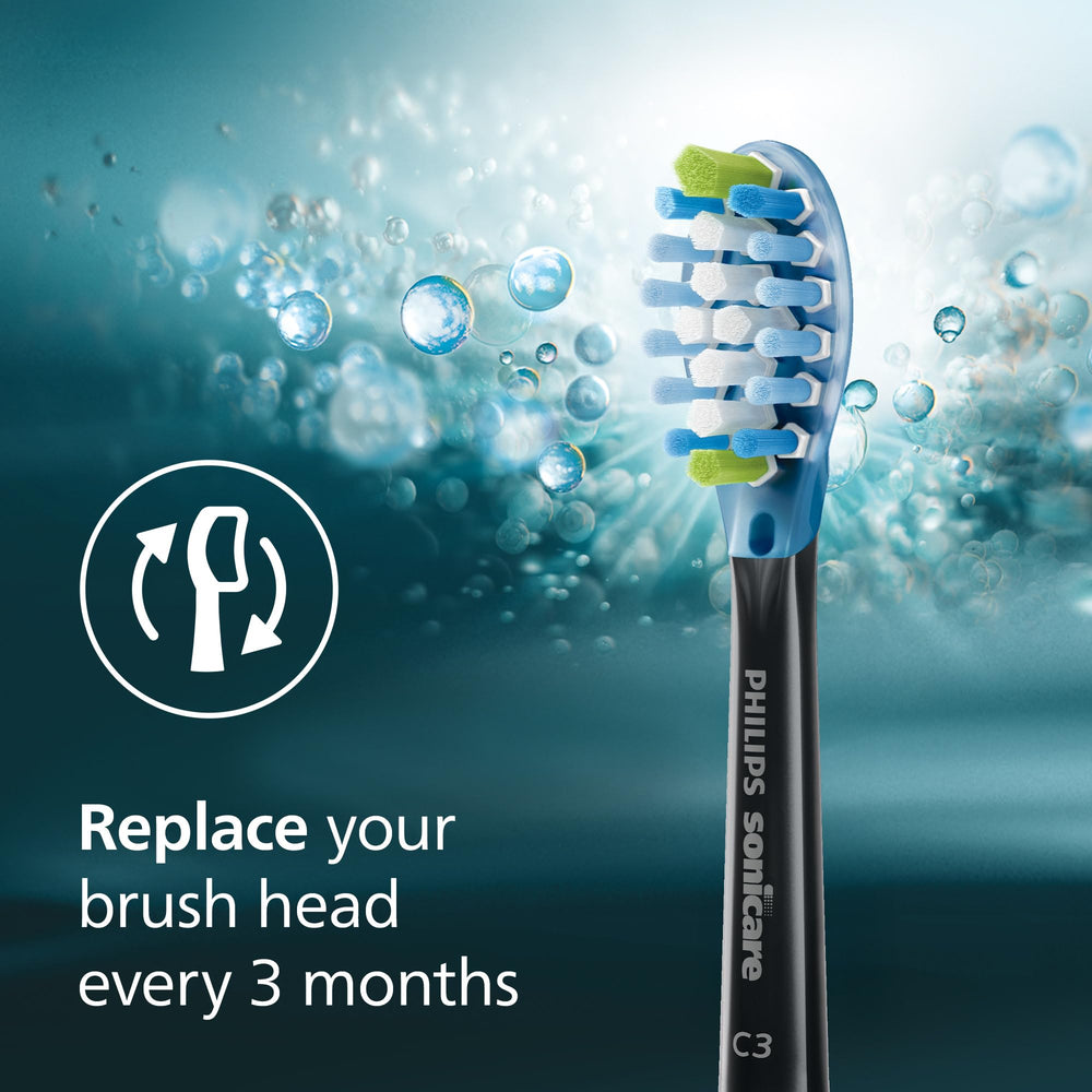 Luz de BrushSync en mango Philips Sonicare indicando momento de reemplazo