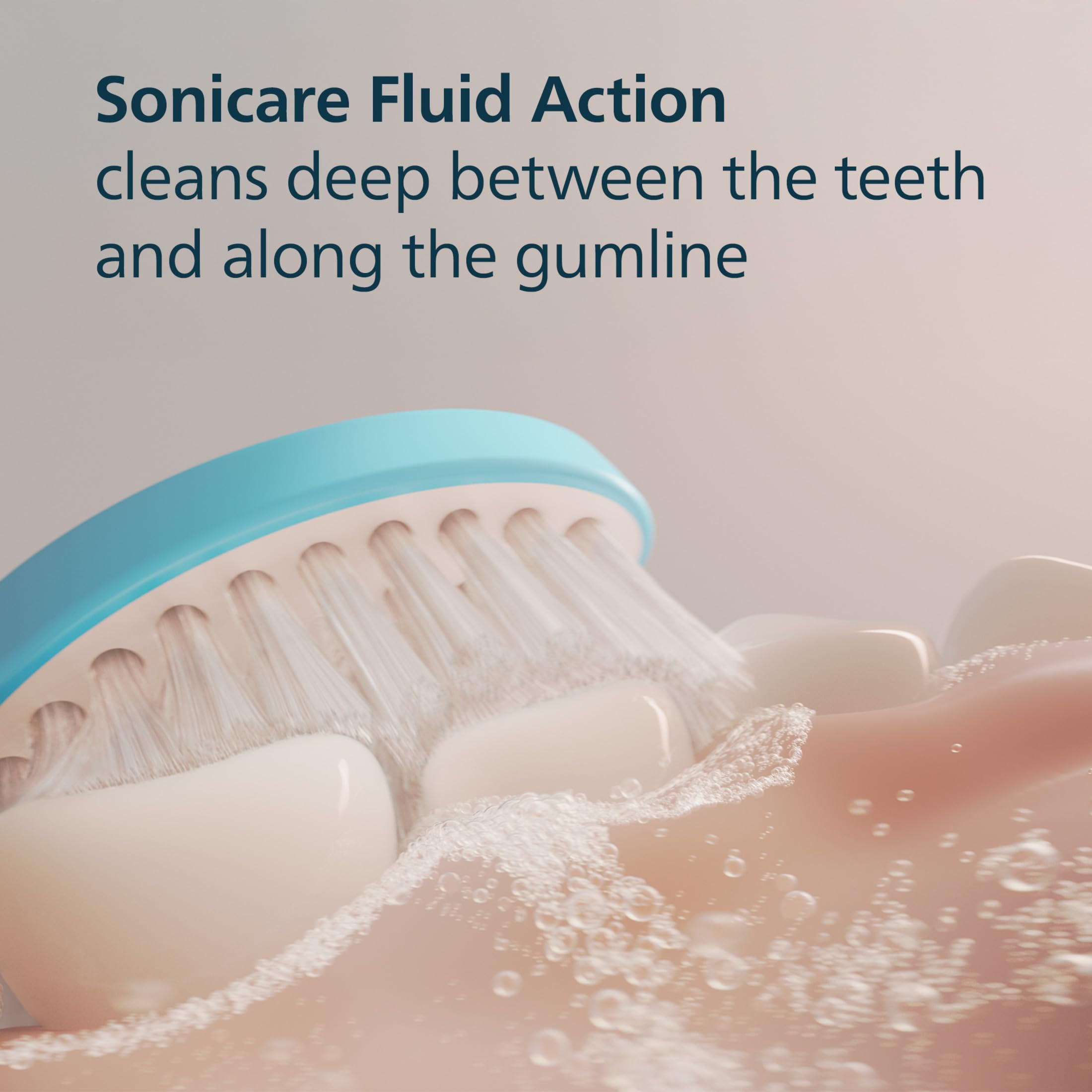 Philips Sonicare cabezal colocado en mango con sistema click-on para instalación rápida