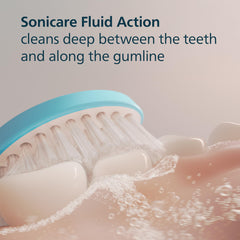 Philips Sonicare cabezal colocado en mango con sistema click-on para instalación rápida