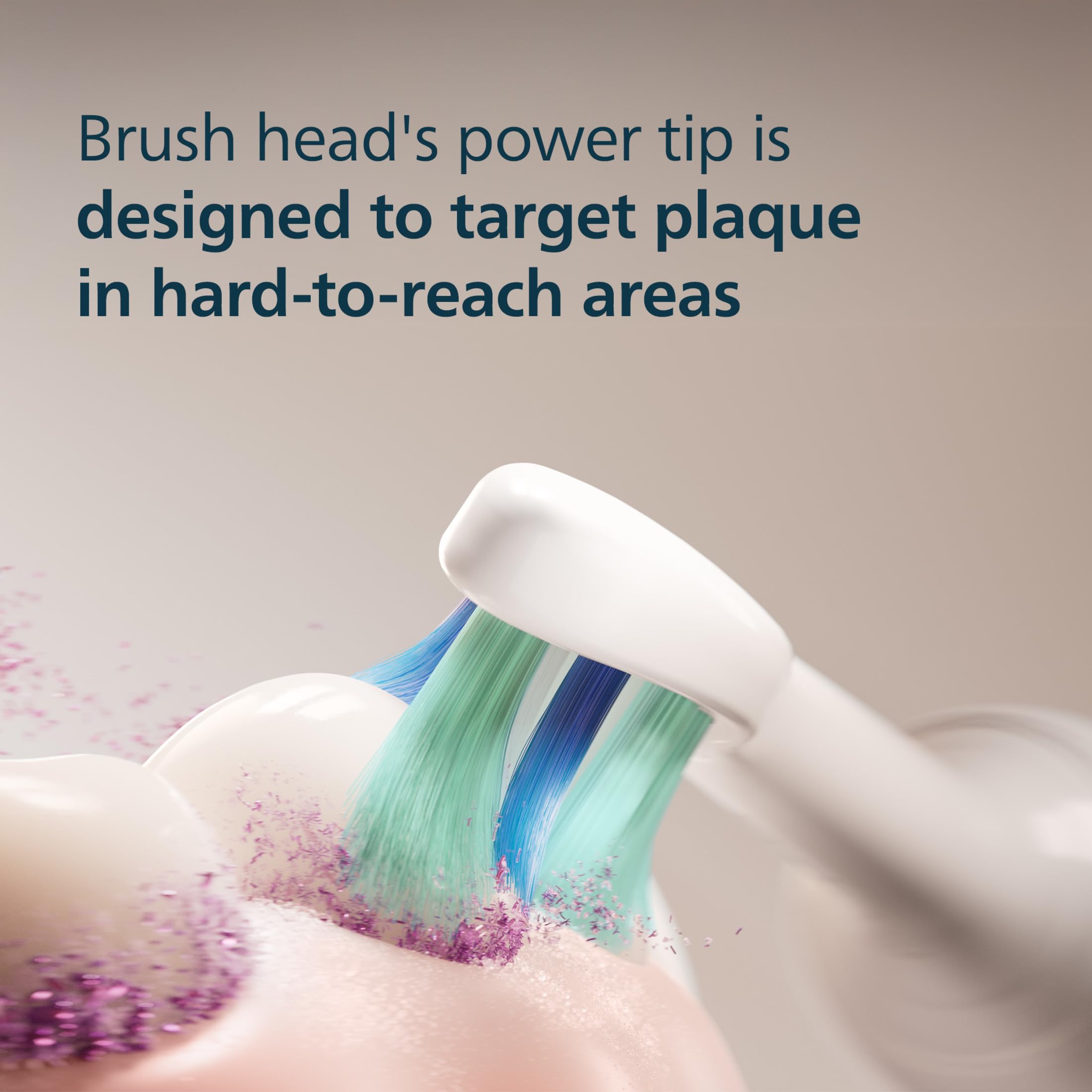 Philips Sonicare cabezal montado en mango click-on, instalación rápida y segura