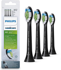 PHILIPS Sonicare cabezal Optimal Black frontal mostrando el perfil, mejora estética