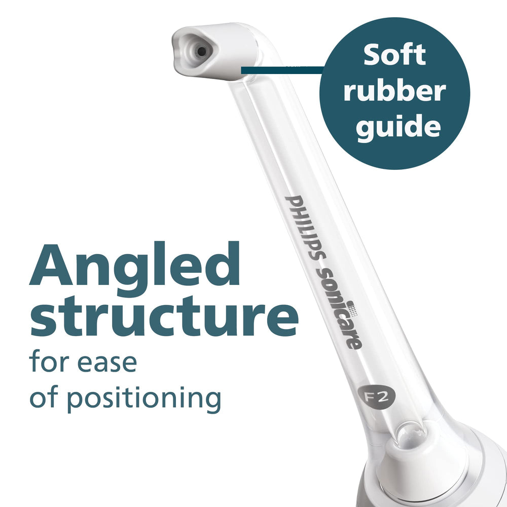Philips Sonicare vista del ángulo del cuello para mejor acceso a la línea de encías