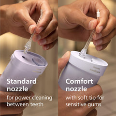 Philips Sonicare caja y contenido con boquillas y accesorios listos para usar