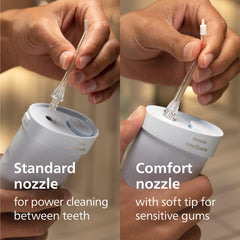 Philips Sonicare en neceser demostrando portabilidad y conveniencia
