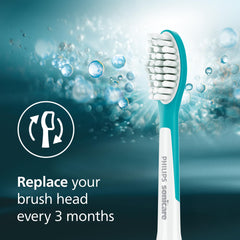 Philips Sonicare comparación de tamaño para ajustarse a bocas infantiles fácilmente