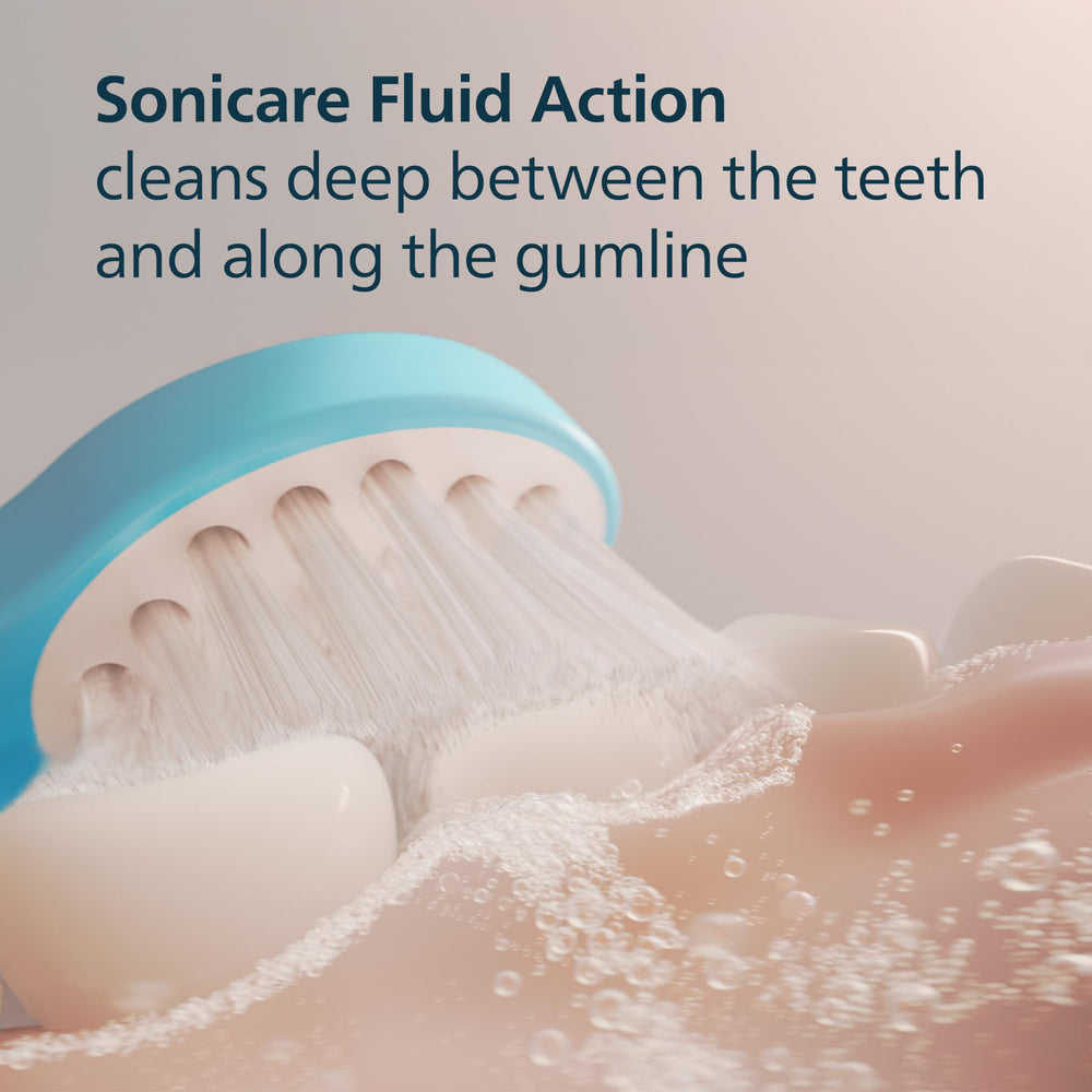 Philips Sonicare comparativa tamaño junto a moneda para escala práctica