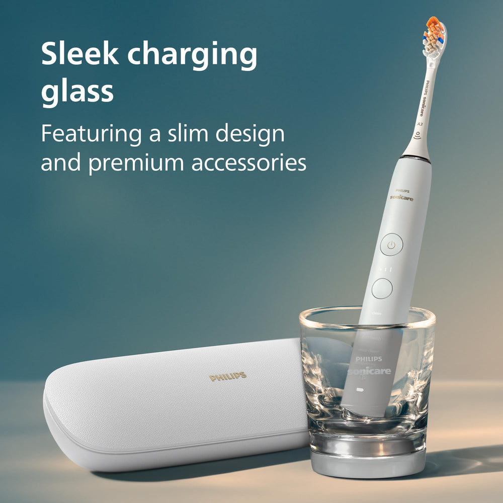 Philips Sonicare pantalla de app emparejada guiando el cepillado en tiempo real